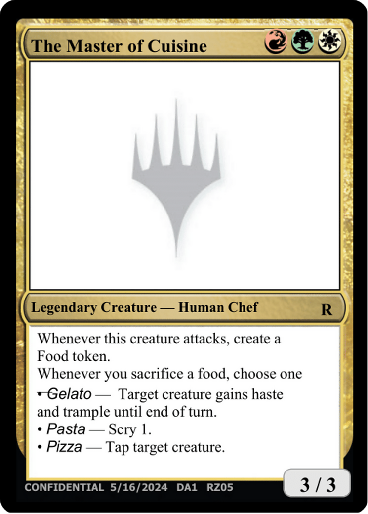 The Master of Cuisine Card Image