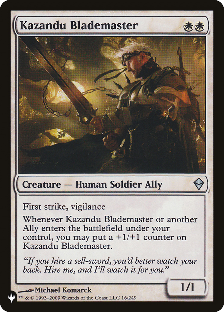Kazandu Blademaster Card Image