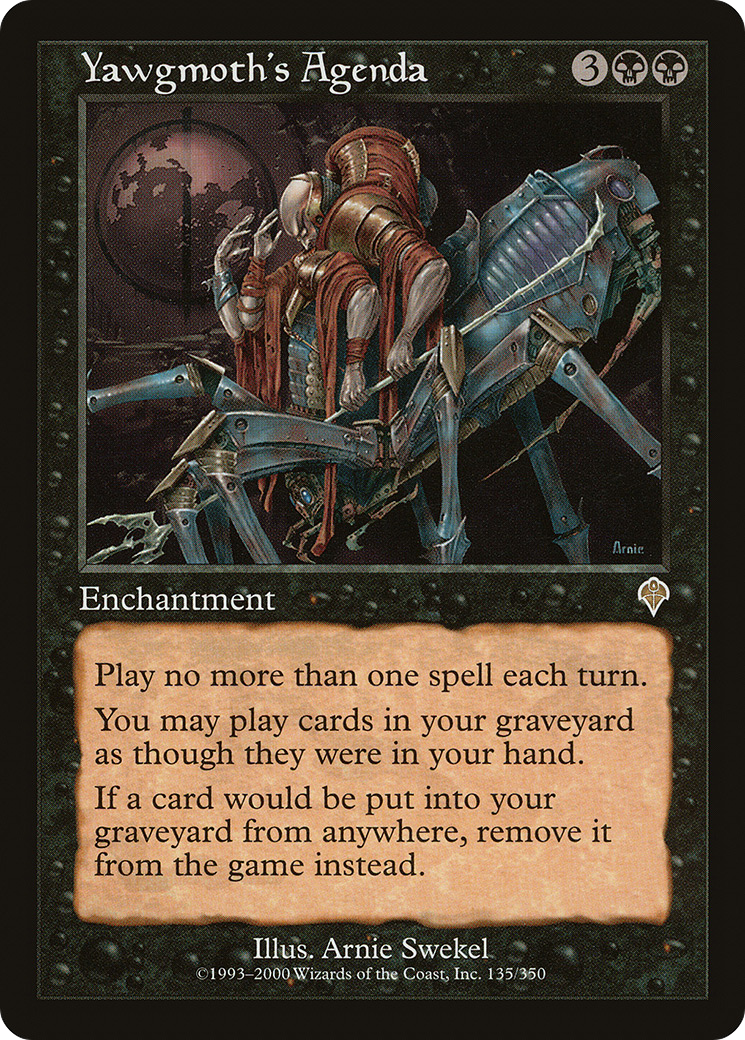 Yawgmoth's Agenda Card Image