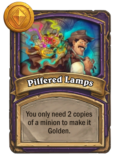 Hearthstone Battlegrounds Quest Reward Pilfered Lamps