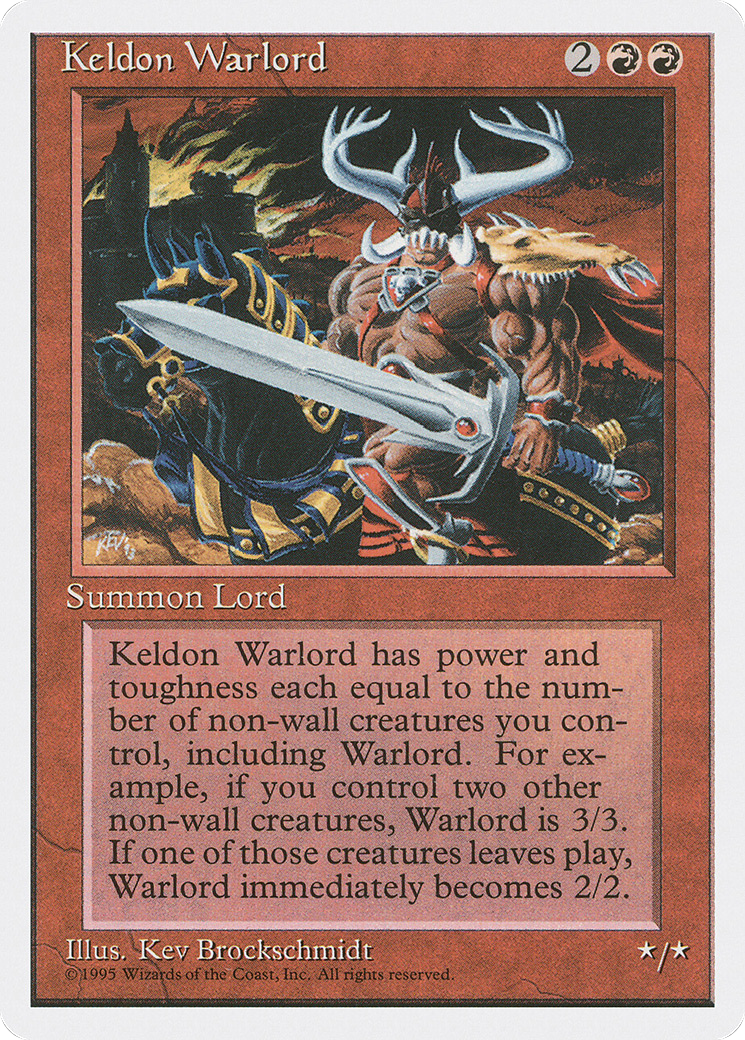 Keldon Warlord Card Image