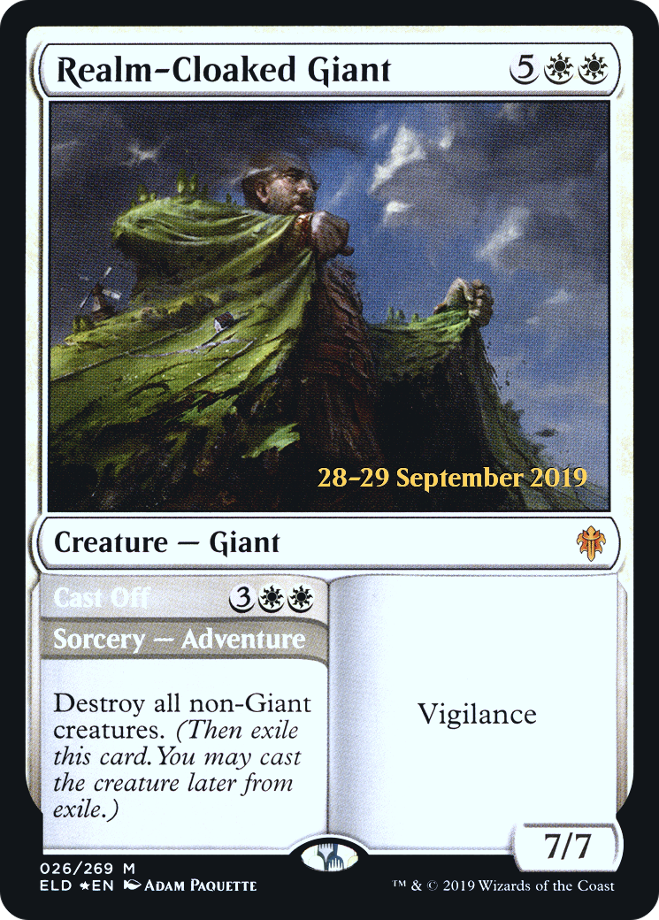 Realm-Cloaked Giant // Cast Off Card Image