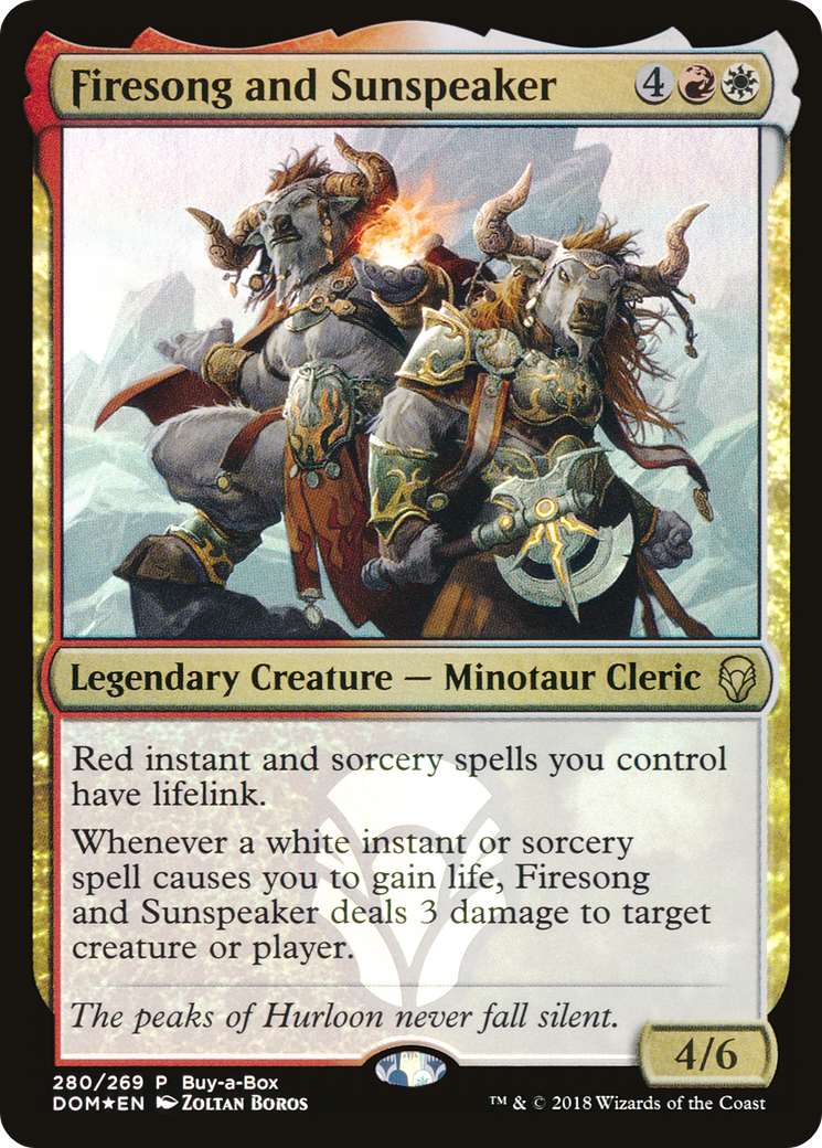 Firesong and Sunspeaker Card Image