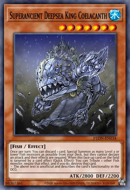 Superancient Deepsea King Coelacanth Card Image