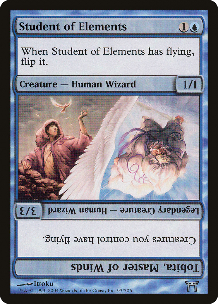 Student of Elements // Tobita, Master of Winds Card Image