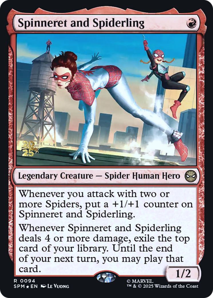 Spinneret and Spiderling Card Image