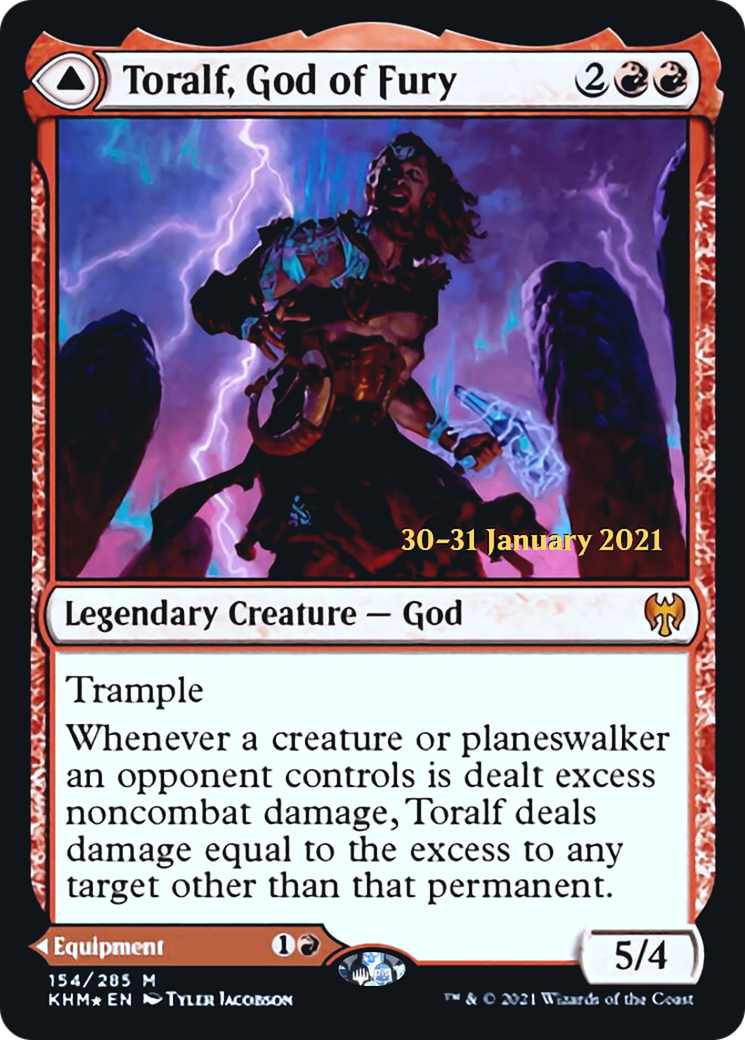 Toralf, God of Fury // Toralf's Hammer Card Image