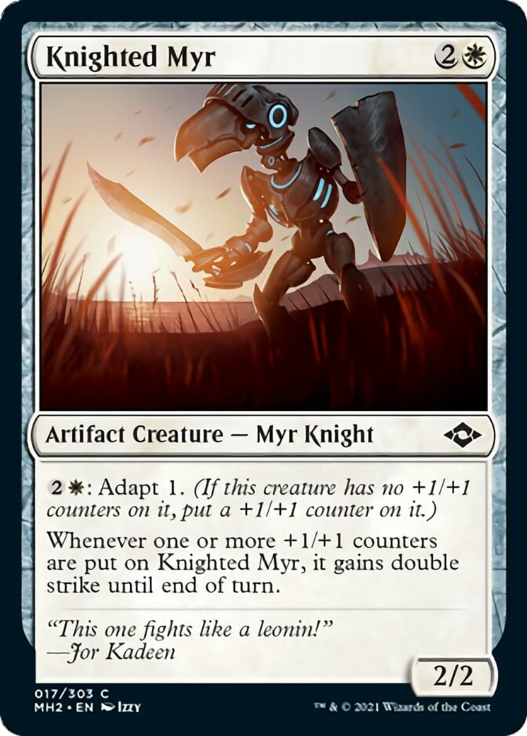 Knighted Myr Card Image