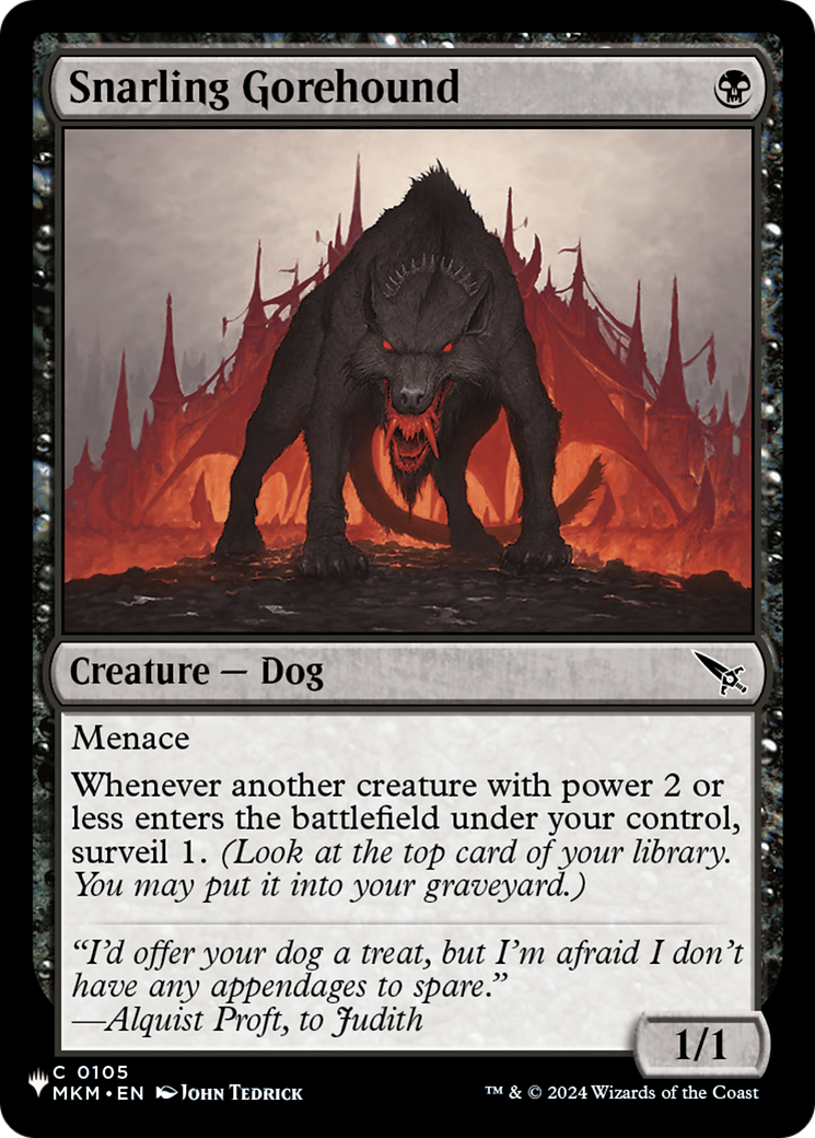 Snarling Gorehound Card Image