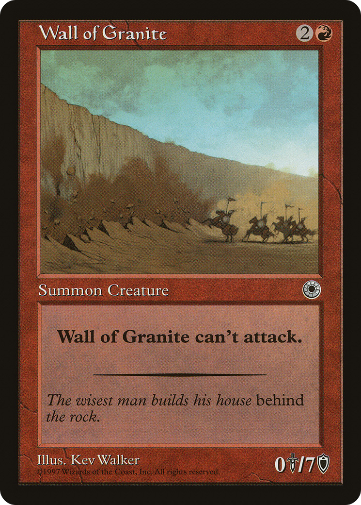 Wall of Granite Card Image