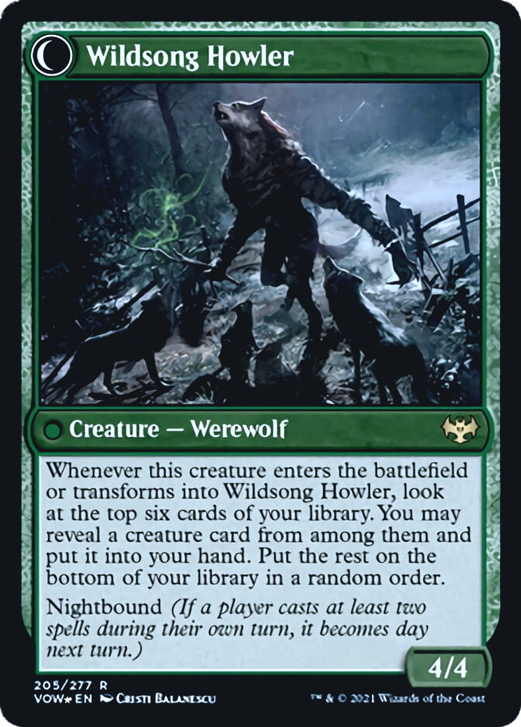Howlpack Piper // Wildsong Howler Card Image