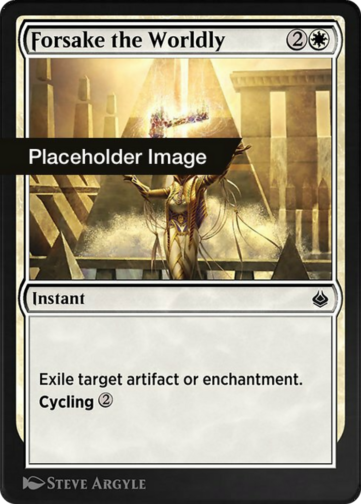 Forsake the Worldly Card Image