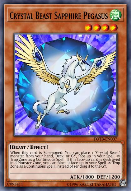 Crystal Beast Sapphire Pegasus Card Image