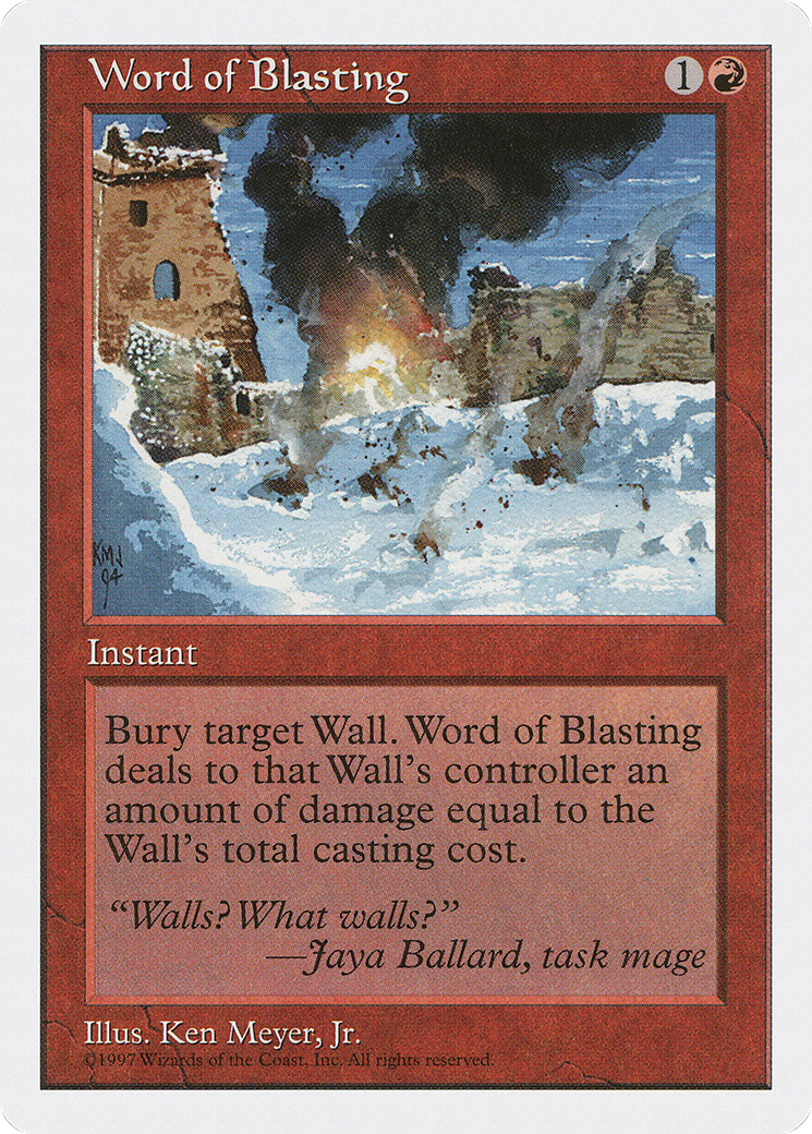 Word of Blasting Card Image