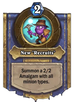 New "Recruits" Card Image