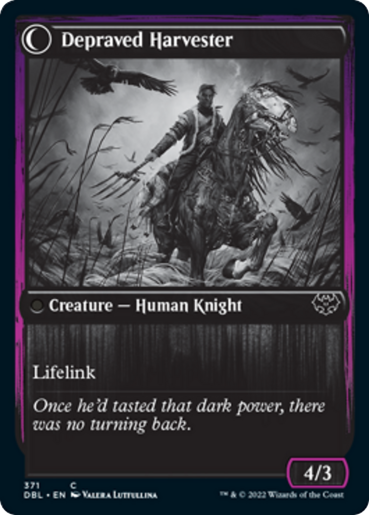 Desperate Farmer // Depraved Harvester Card Image