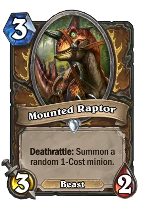 Mounted Raptor Card Image