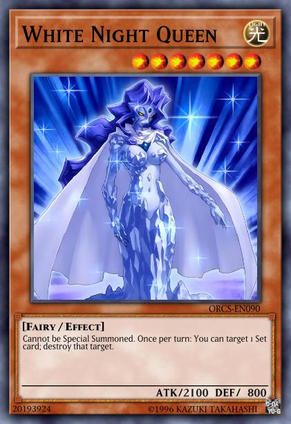 White Night Queen Card Image