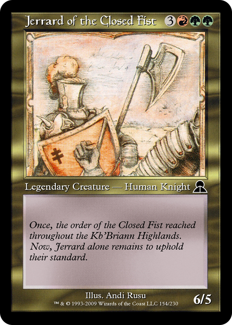 Jerrard of the Closed Fist Card Image