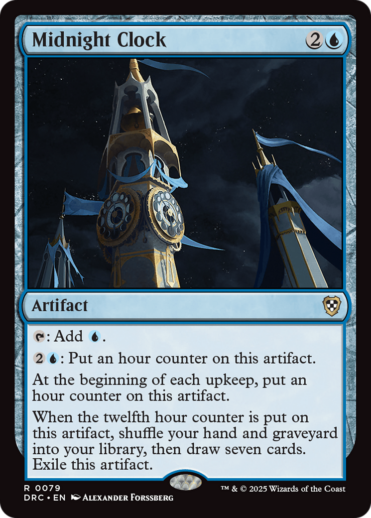 Midnight Clock Card Image