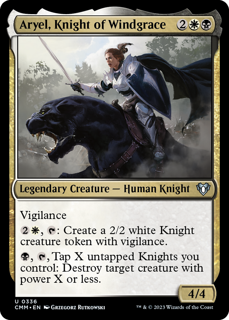 Aryel, Knight of Windgrace Card Image
