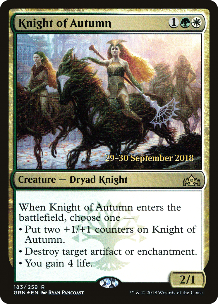 Knight of Autumn Card Image