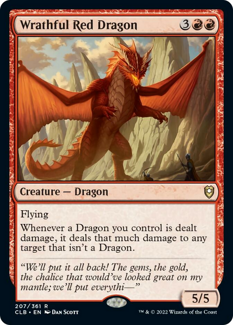 Wrathful Red Dragon Card Image