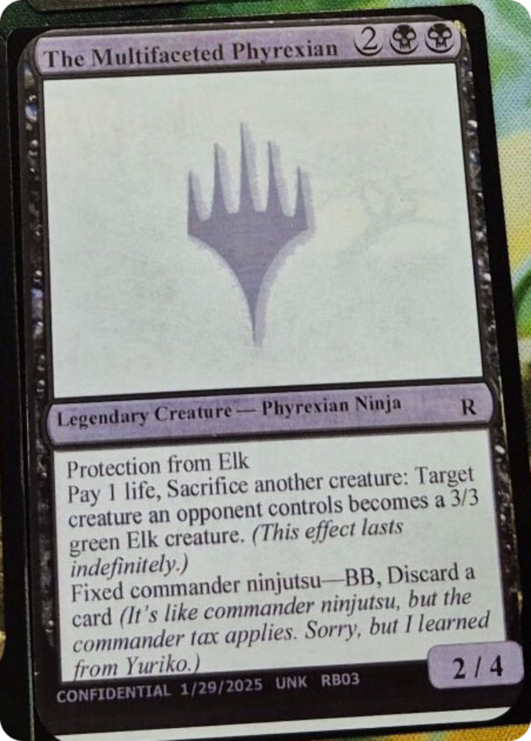 The Multifaceted Phyrexian Card Image