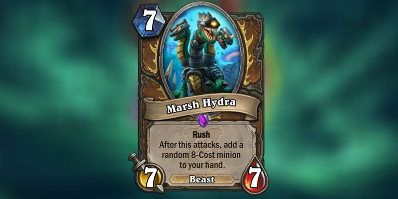 Marsh Hydra is a new Druid Card Revealed for Hearthstone's Ashes of Outland Expansion