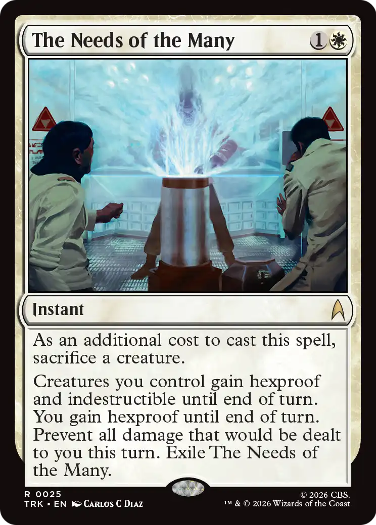 The Needs of the Many Magic: The Gathering card