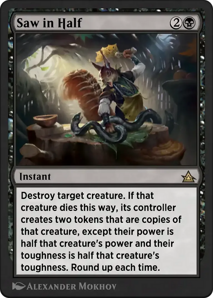 Saw in Half Card Image