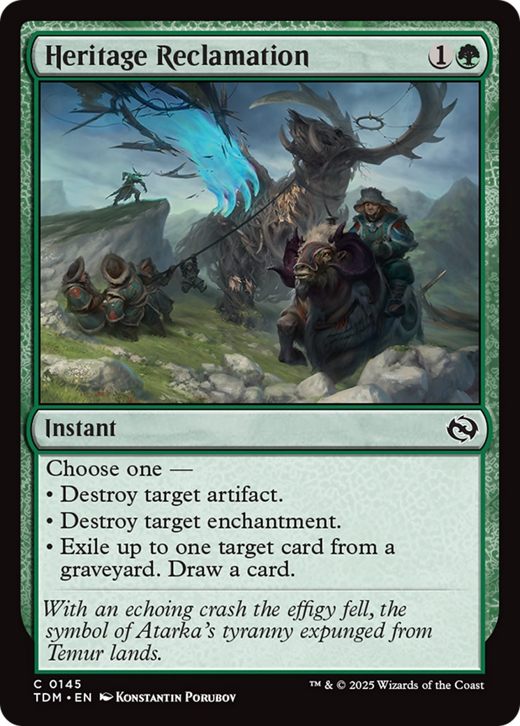 Heritage Reclamation Card Image