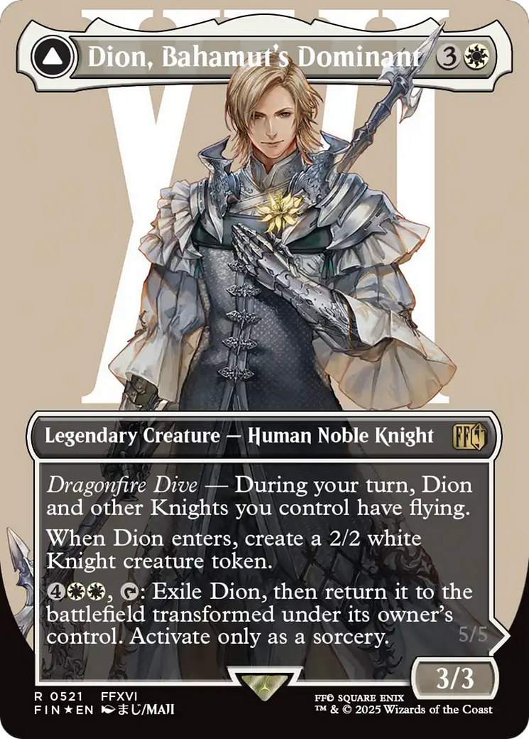 Dion, Bahamut's Dominant // Bahamut, Warden of Light Card Image