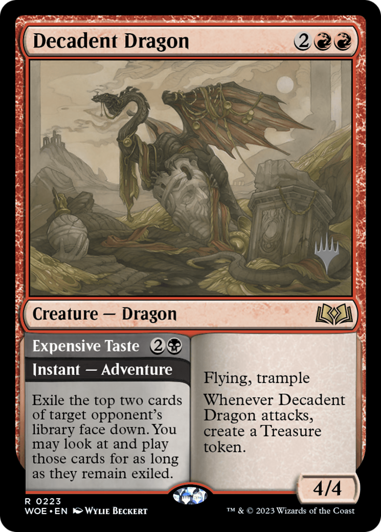 Decadent Dragon // Expensive Taste Card Image