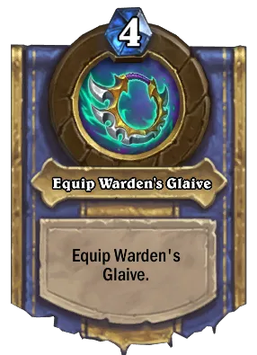 Equip Warden's Glaive Card Image