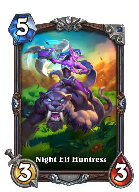 Night Elf Huntress Signature Card Image