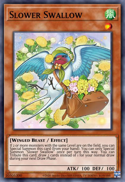 Slower Swallow Card Image