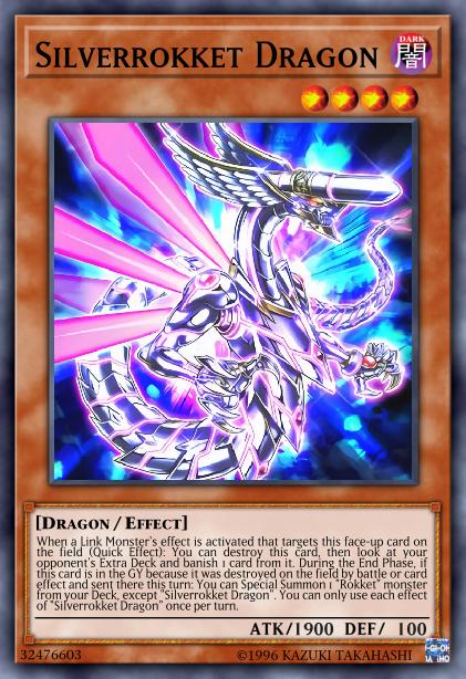 Silverrokket Dragon Card Image