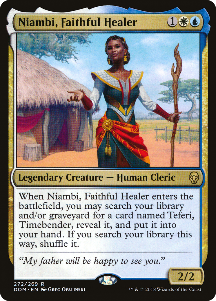 Niambi, Faithful Healer Card Image