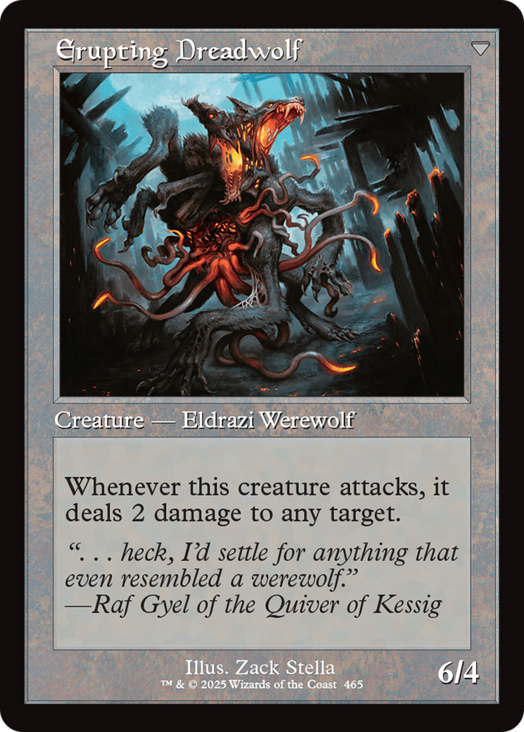 Smoldering Werewolf // Erupting Dreadwolf Card Image