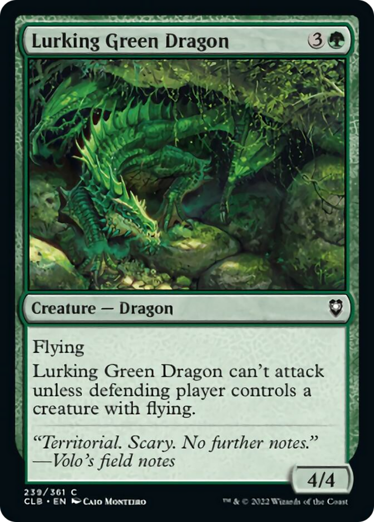 Lurking Green Dragon Card Image
