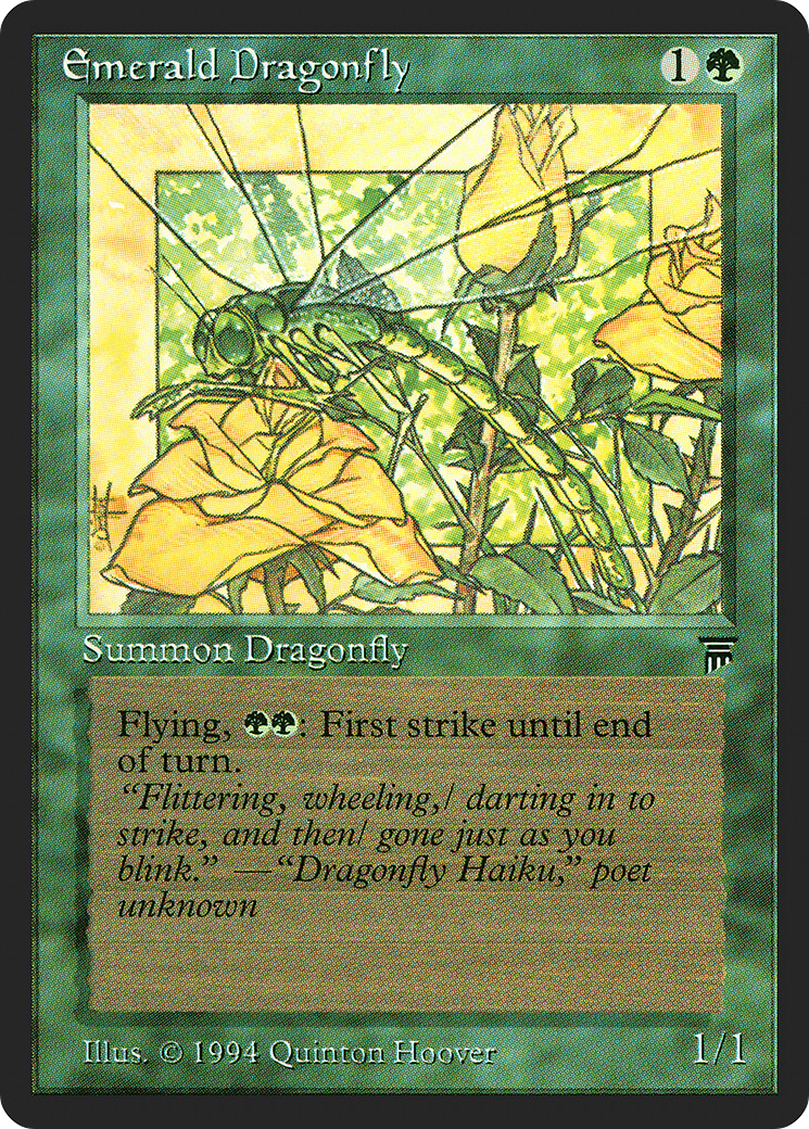 Emerald Dragonfly Card Image