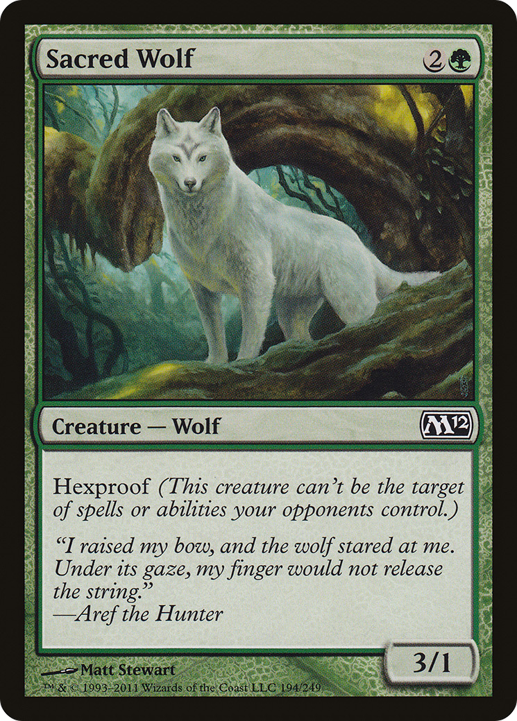 Sacred Wolf Card Image