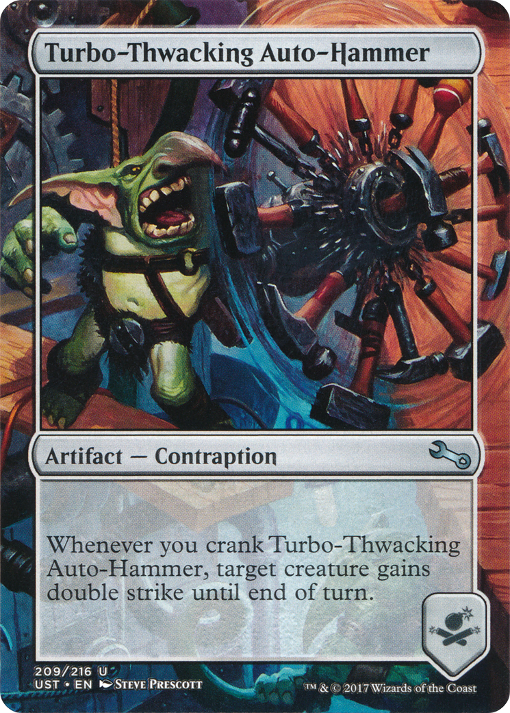 Turbo-Thwacking Auto-Hammer Card Image