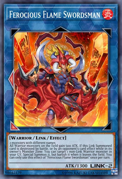 Ferocious Flame Swordsman Card Image