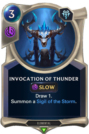 Invocation Of Thunder Card Image