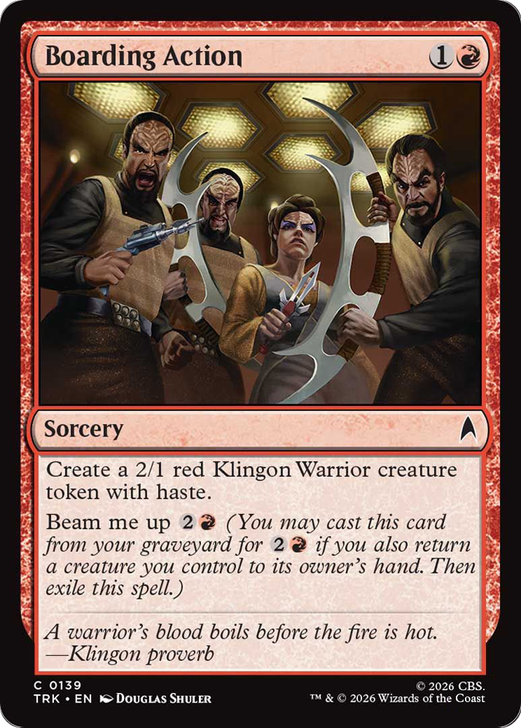 Boarding Action Magic: The Gathering card