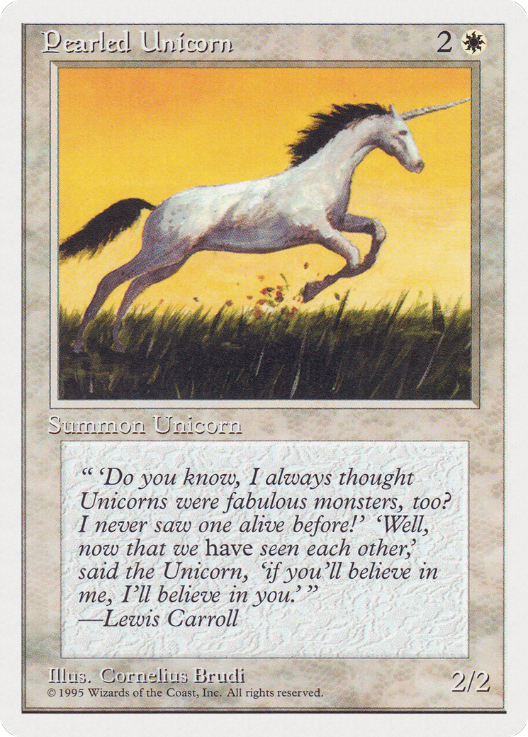 Pearled Unicorn Card Image