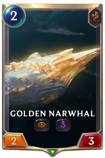 Golden Narwhal Card Image