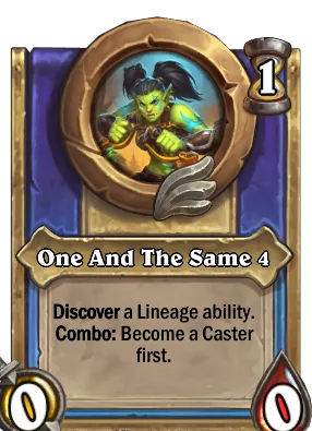 One And The Same 4 Card Image